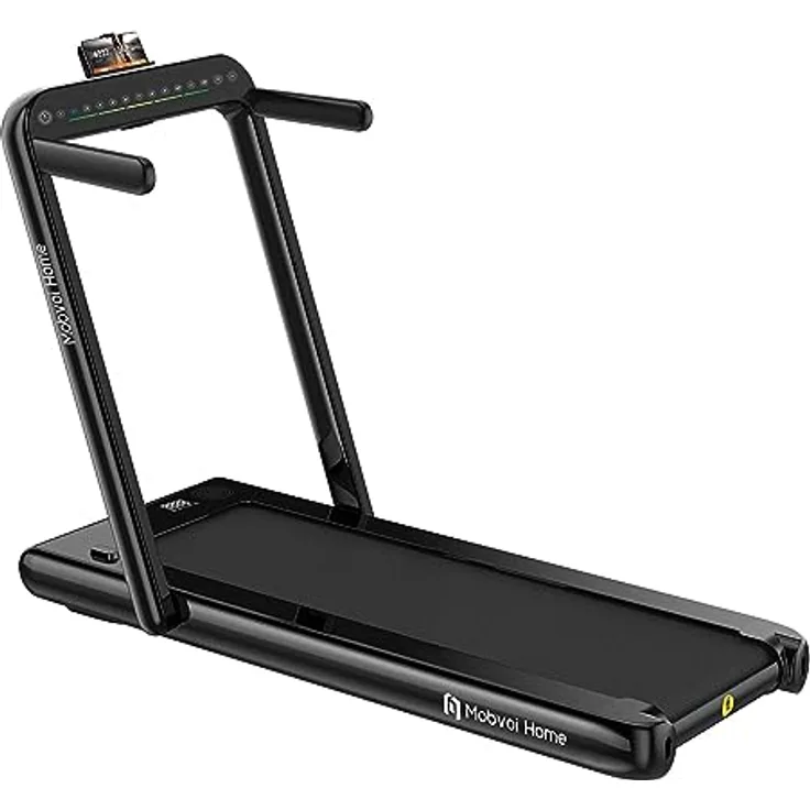 Mobvoi Home Laufband für Zuhause Klappbar 2,25 Ps Elektrisch Walking pad 12 KM/H eingebauter Bluetooth-Lautsprecher Fernbedienung Lauf- und Laufgerät für Heimfitnessübungen,Schwarz
