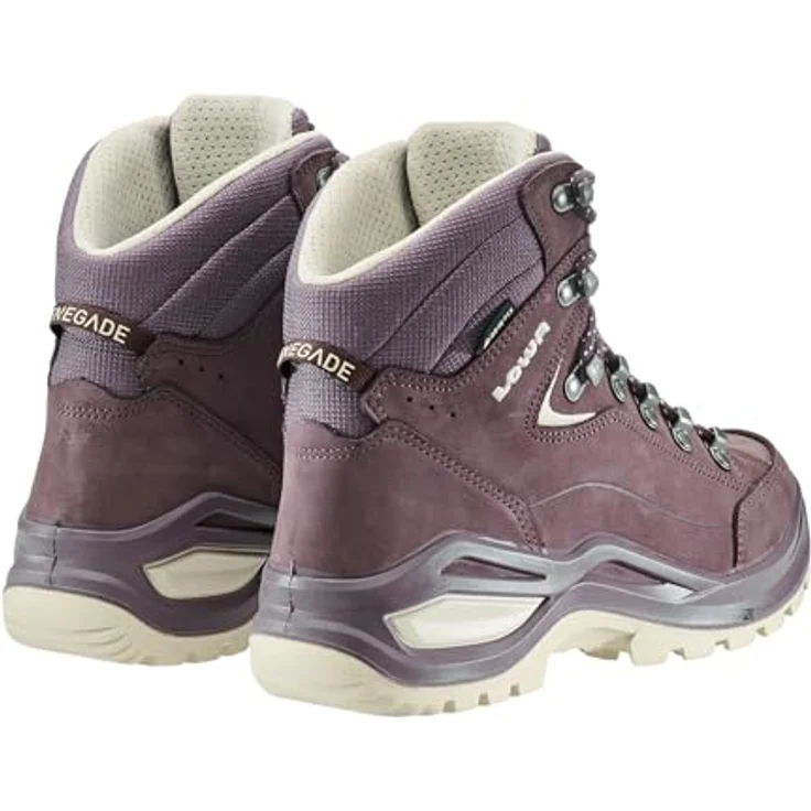 LOWA Renegade EVO GTX MID, Wanderschuhe für Damen mit GORE-TEX® Futter, altrosa/panna, Größe 42 – Bild 4