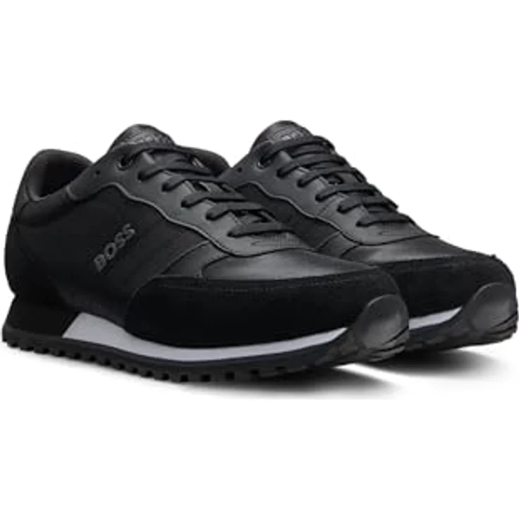 HOGOBOSS Parkour-L_Runn_ny_N 10240037 01, Laufschuhe aus Veloursleder mit profilierten Sohlen für guten Halt, Weite F – Bild 4