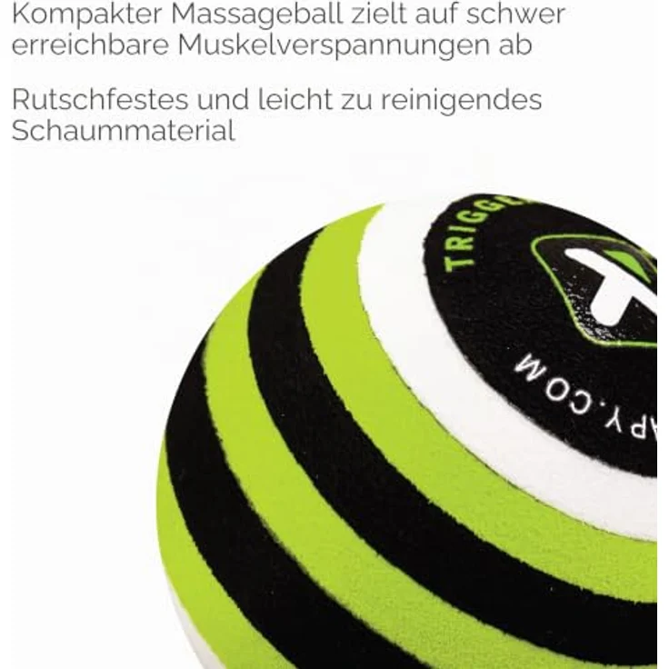 Trigger Point MB1 Massage Ball, Grün, für gezielte Tiefengewebemassage und Muskelentspannung – Bild 3