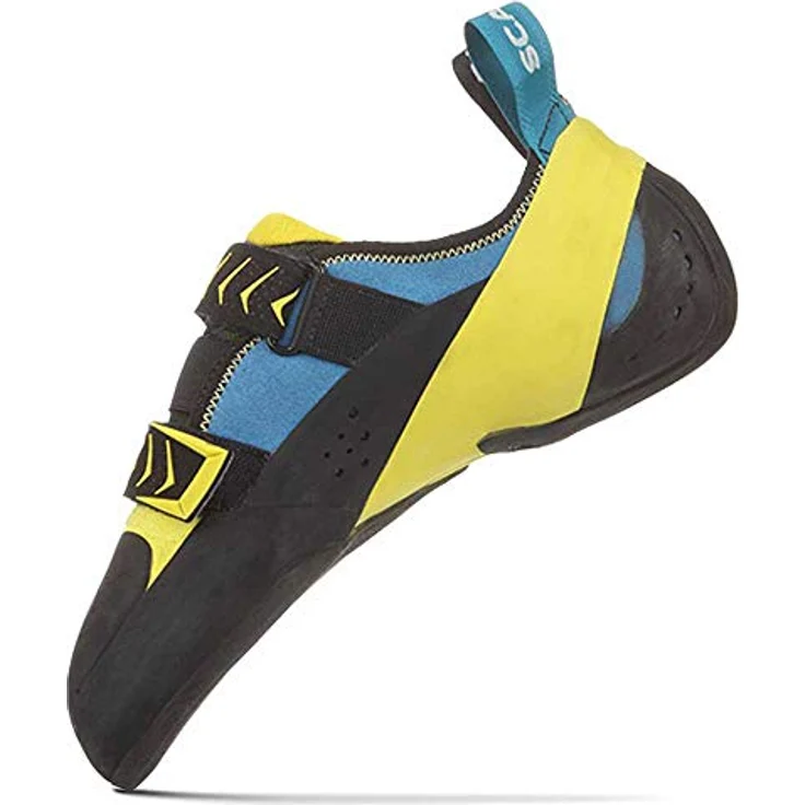 Scarpa Vapor V, Herren Kletterschuhe mit abriebfester Gummisohle und Klettverschluss, Gelb (Größe 39) – Bild 3