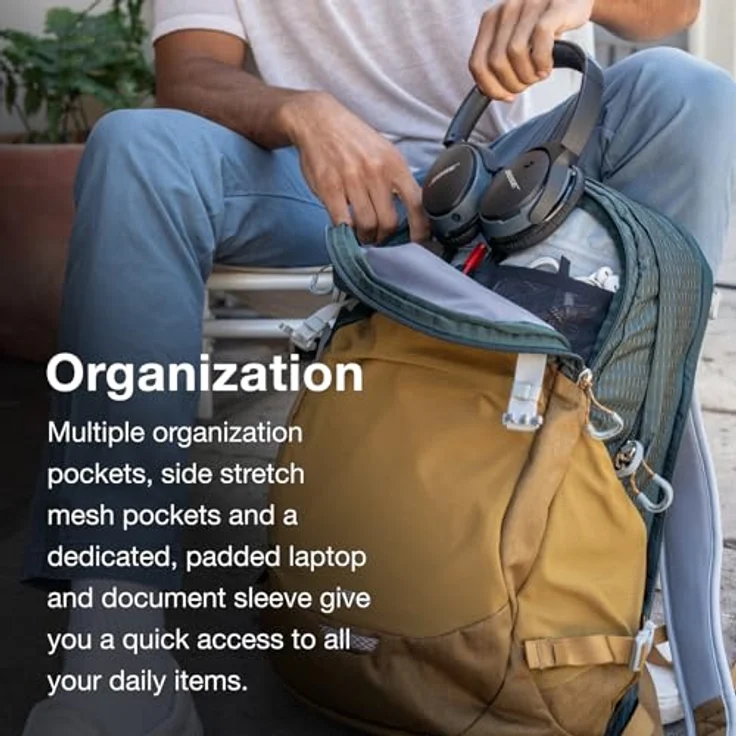 Osprey Nebula Rucksack für Lifestyle, unisex Black O/S mit gepolstertem Laptopfach und Wasserbeständigkeit – Bild 4