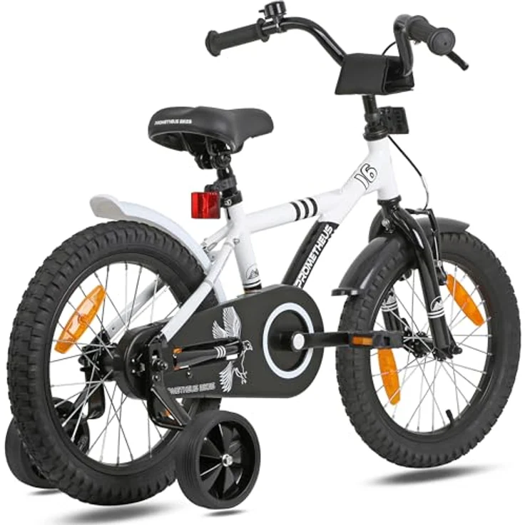 PROMETHEUS BICYCLES HAWK Kinderfahrrad 16 Zoll, 1 Gang, Rücktrittbremse, Stützräder, für Jungen und Mädchen ab 5 Jahren, robust und mitwachsend – Bild 4