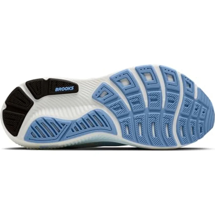 Brooks Ghost 18, Neutrale Laufschuhe mit atmungsaktivem Mesh-Obermaterial, white/black/open air, Größe: 8.5 – Bild 6