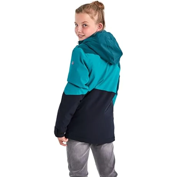 Killtec KSW 166 GRLS SKI JCKT 00526, Skijacke für Mädchen, atmungsaktiv, wasser- und winddicht, dunkel türkis, Größe 128 – Bild 3