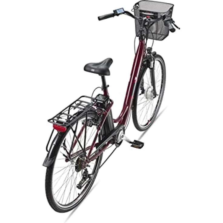 TELEFUNKEN E-Bike Elektrofahrrad Alu 28 Zoll, 7-Gang Shimano Kettenschaltung, Pedelec Citybike mit Fahrradkorb, 250W und 10,4Ah, 36V Sitzrohrakku, RC822 Multitalent, Silber – Bild 3