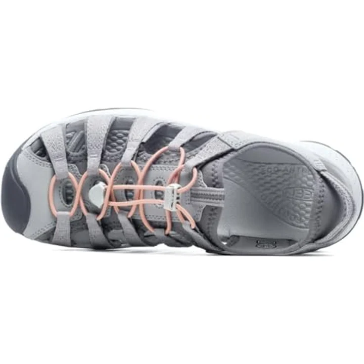 Keen Astoria West Damen Wandersandalen, Grey/Coral, Größe 42, mit rutschfester Sohle und gepolsterter Unterstützung – Bild 4
