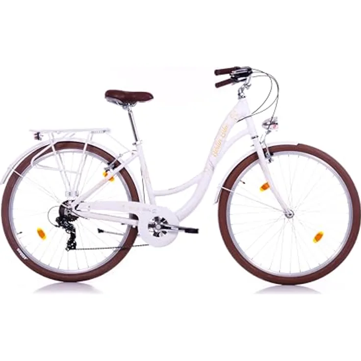 BERLIN BIKE City Bike Bella 2 – 28 Zoll Damen Dutch Bike mit Shimano 7-Gang, elegantes Vintage-Design, leichter Aluminiumrahmen