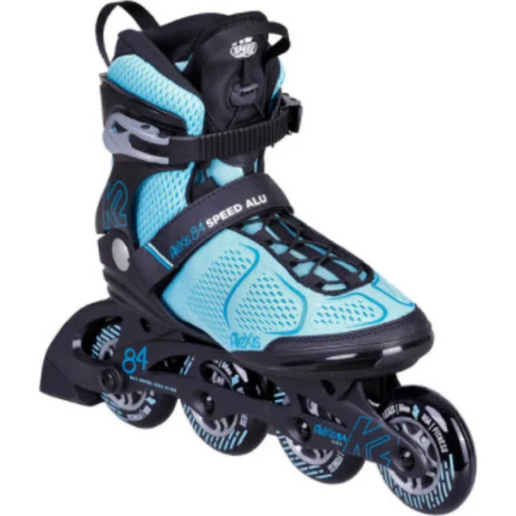 K2 Alexis 84 Speed Alu Damen Inline Skates Inliner 30G0838: 36.5 EU Grösse - Schwarz, Rollen 84mm, Kugellager ILQ-5, Original K2 Softboot – Bild 1
