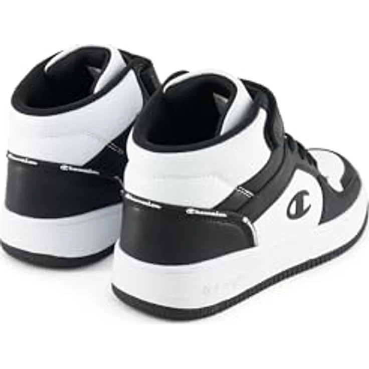 Champion RD18 2.0 MID B PS, rutschfeste Kinder Sneaker für aktive Kids, weiß/schwarz – Bild 5