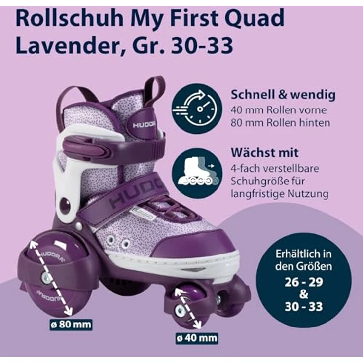 Hudora, Rollschuhe, (30, 31, 32, 33) – Bild 2