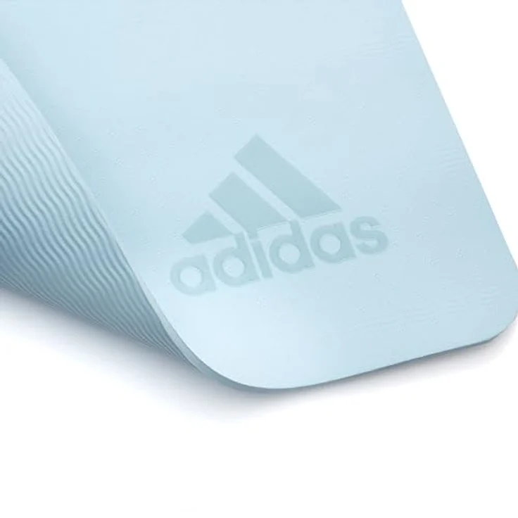 Adidas Premium Yoga Mat - 5mm - Sky Tint, rutschfest und leicht zu transportieren – Bild 3