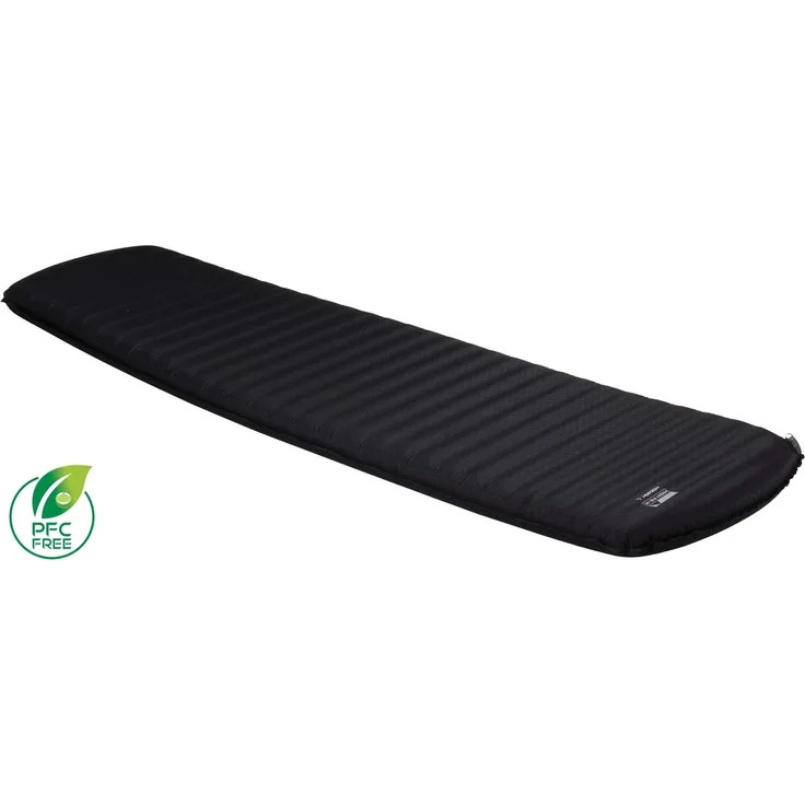 High Peak Kodiak L, selbstaufblasbare Thermomatte mit 8 cm Schaumstoff, rutschfestem Polyester und Flip-Ventil, grau