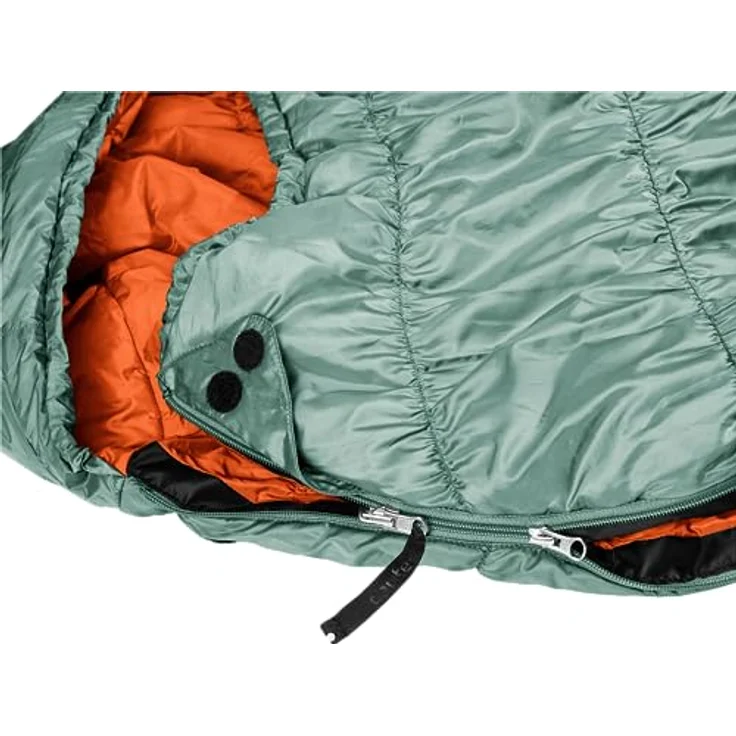 deuter Exosphere +4° EL - Extra Long Kunstfaserschlafsack 2023, sage-paprika - Perfekte Isolation, Thermo Stretch Comfort, Kompressionssack – Bild 3