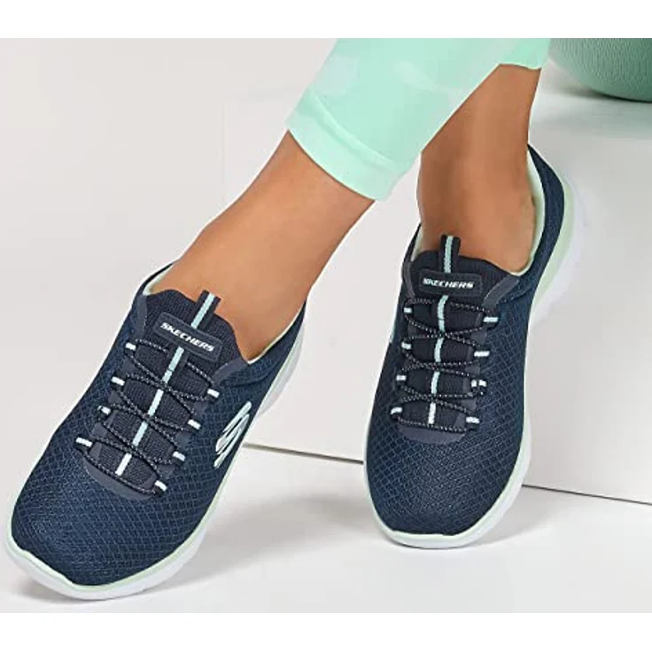 Skechers Sport Womens SUMMITS, Laufschuhe mit Memory Foam für Damen, Blau – Bild 4