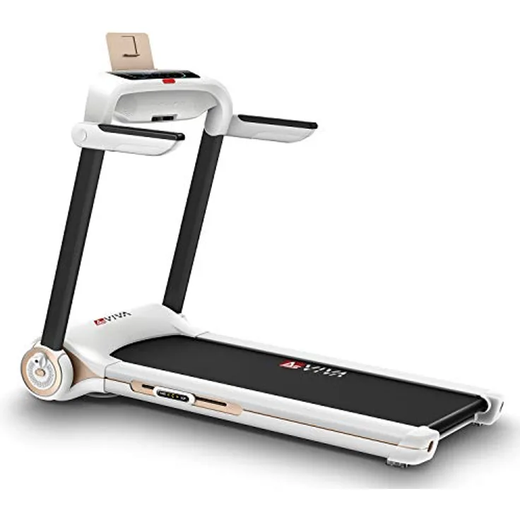 AsVIVA T21 kompakt Laufband I Hochwertiger Heimtrainer I 8-Zonen Dämpfungstechnologie I Fitness-Computer & Soundsystem I inkl. Pulsgurt I Ausdauertraining I Max. Gewichtsbelastung 100 kg