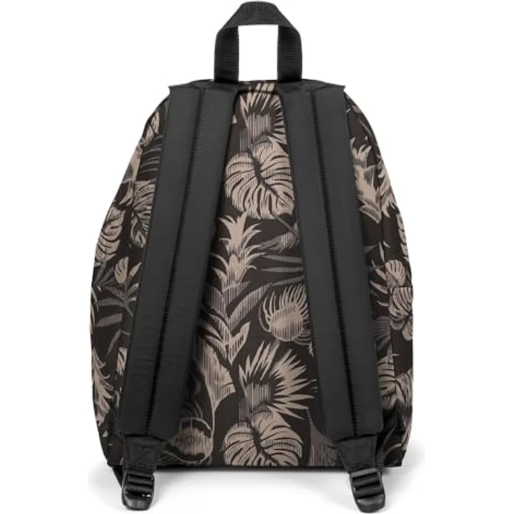 Eastpak Padded PAK'R, Wanderrucksack aus wasserabweisendem Gewebe, Brize Black Grey mit tropischem Blattmuster – Bild 4