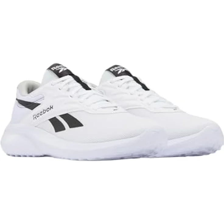Reebok Lite 5, Laufschuh Größe 45,5, Weiß/Washed Black/Grey, atmungsaktives Obermaterial, hohe Dämpfungstechnologie, für neutrale Pronation – Bild 1