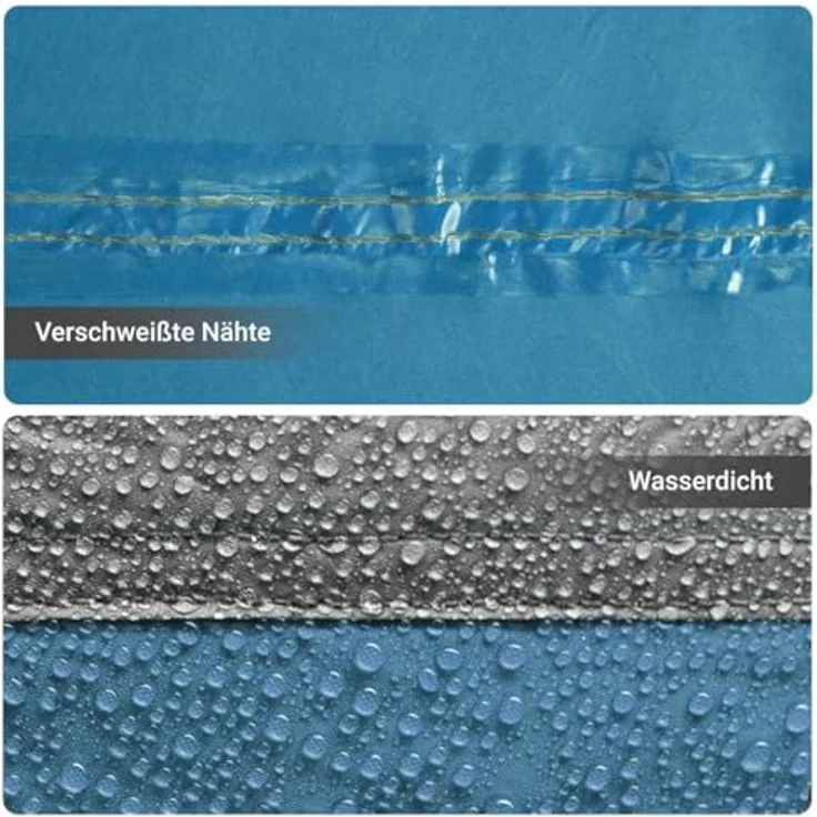 vidaXL Hängezelt, Tipi Zelt für 1 Person, wasserdicht mit abnehmbarem Überzelt, Trekkingzelt für Outdoor Camping, Blau – Bild 5