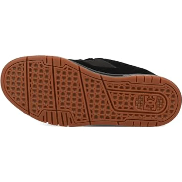 DC Shoes DC Coiler, Laufschuhe aus Leder und Synthetik, schwarz/gold, Größe EU 47 – Bild 5