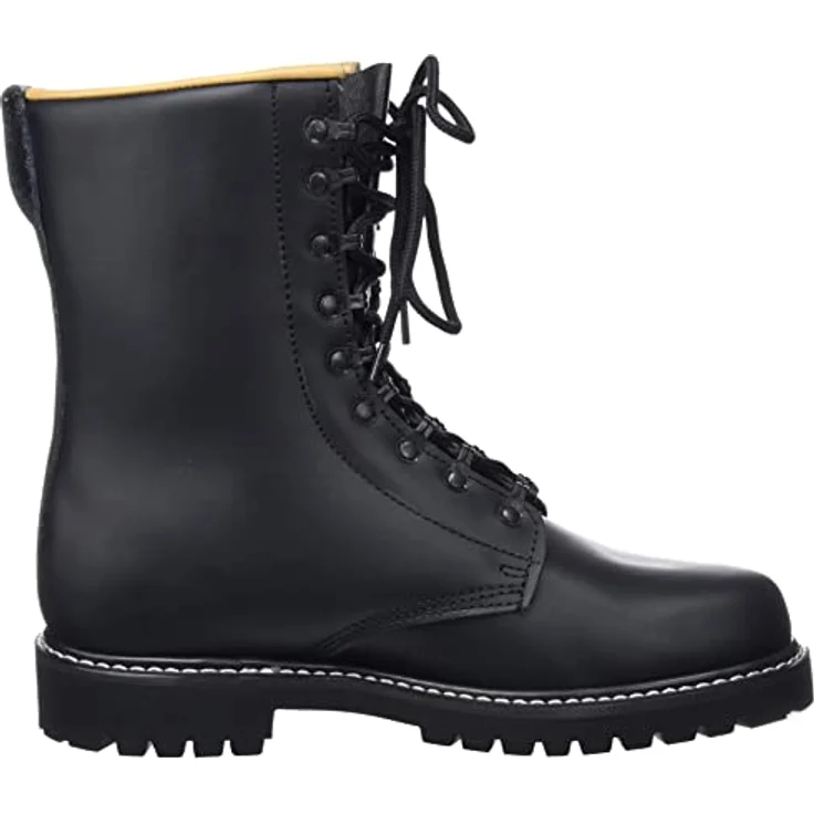MFH Leder Kampfstiefel, schwarz, waterproof, rutschsichere Sohle, herausnehmbare Innensohle, 9-Loch Schnürung – Bild 6