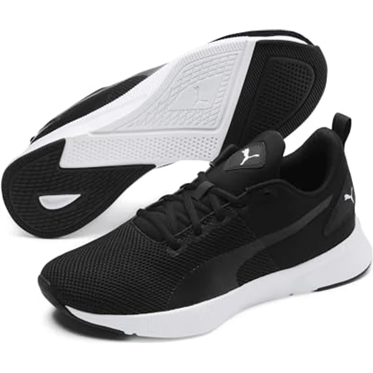 PUMA Flyer Runner, Laufschuhe für Herren in puma black-puma white, Schnürschuhe mit hochwertigem Textilmaterial, Größe 40.5 – Bild 3