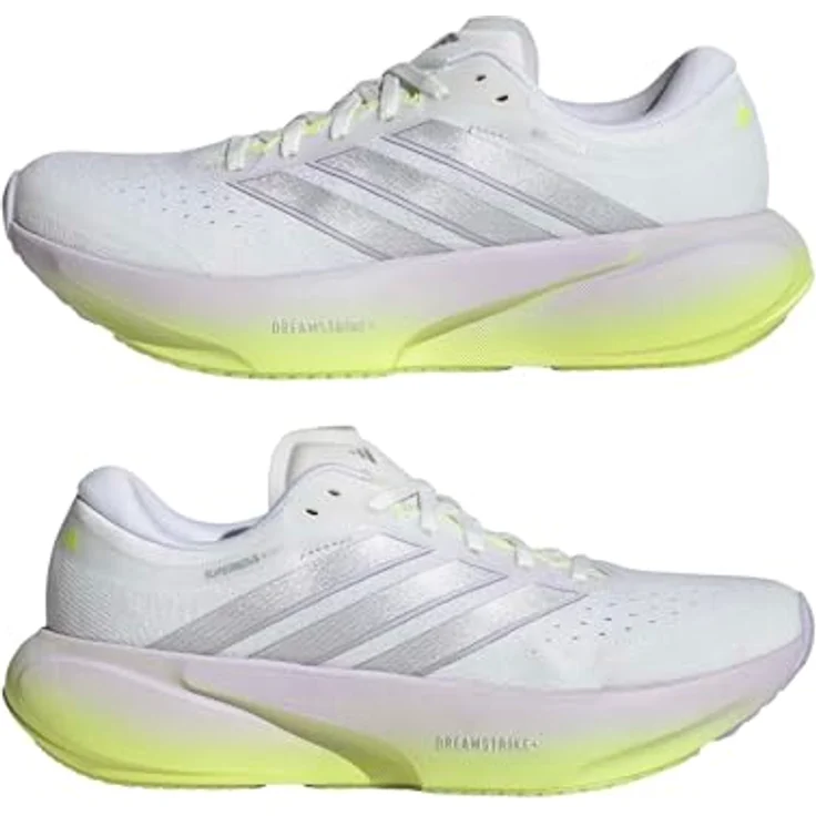 Adidas Supernova Rise 3 W, Neutrale Laufschuhe mit atmungsaktivem Primeweave-Obermaterial, Crywht/Silvmt/Prptnt, Größe 5,5 – Bild 8