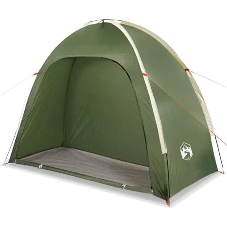 vidaXL Beistellzelt, Lagerzelt mit Stauraum, Umkleidezelt Wasserdicht Tragbar, Campingzelt Aufbewahrungszelt Zelt, Grün 185T Polyester – Bild 5