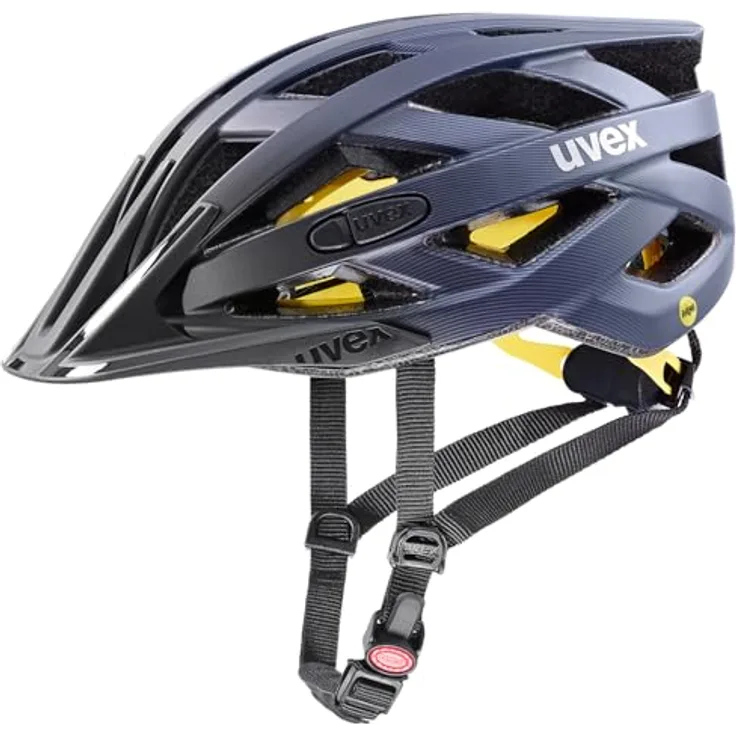Uvex Sports i-vo cc MIPS, Velohelm mit 24 Belüftungsöffnungen und Sonnenblende, midnight-silver matt, 56 - 60 cm