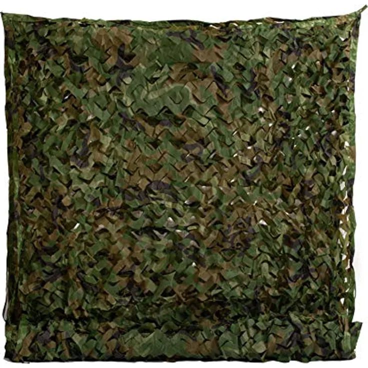 Rinling Tarnnetz Camouflage, 4m x 6m, Woodland für Jagd und Militär, Sonnenschutz und Dekoration