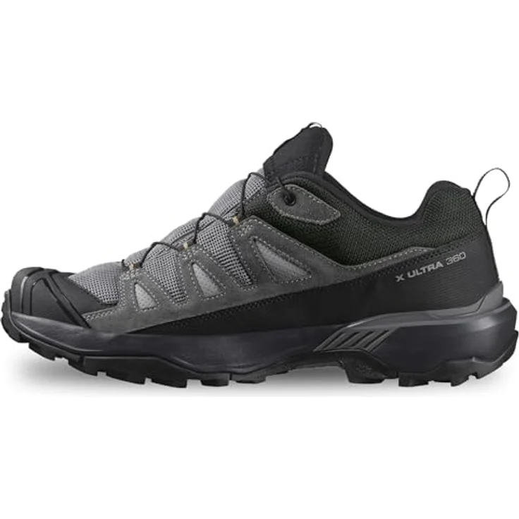 Salomon X ULTRA 360 LEATHER GORE-TEX, wasserdichte Outdoorschuhe mit Schnellverschluss und Gummi-Profilsohle – Bild 3
