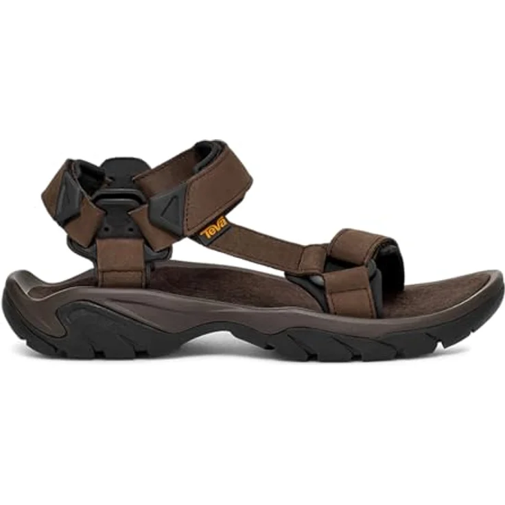 Teva Terra Fi 5 Universal Leather Men's Trekkingsandale, Größe 39.5 (US 7), wasserabweisend, Farbe: turkish coffee – Bild 2