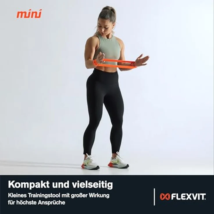 FLEXVIT Mini 10er Set core (Orange), Moderater Widerstand für Gruppentraining und Core-Stabilisation, Ideal für Anfänger und Fortgeschrittene – Bild 5