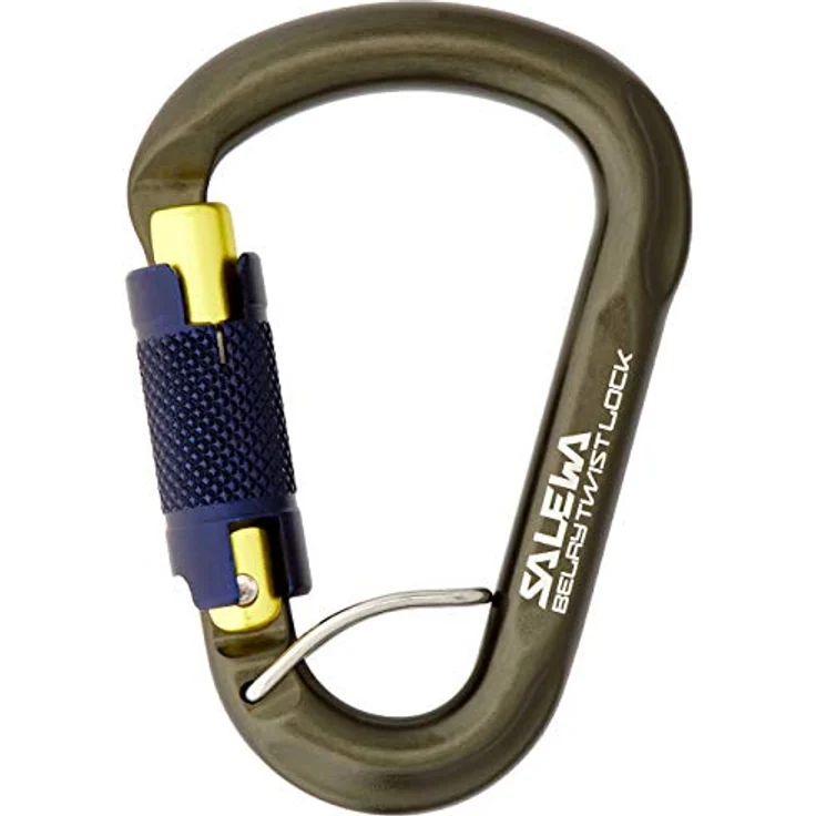 Salewa Belay Twist Lock Karabiner, Schwarz, aus Alu 7075 T6, 92 g, zertifiziert nach EN 15151 und UIAA 121 – Bild 3
