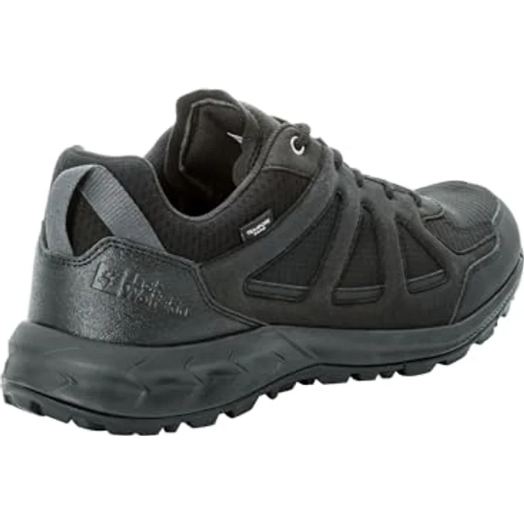 Jack Wolfskin Woodland 2 Texapore Low M, Herren Wanderschuhe, wasserdicht und atmungsaktiv, Schwarz, 40.5 – Bild 6