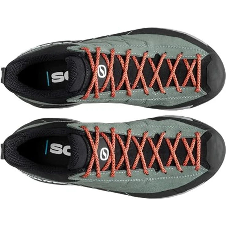 Scarpa Women's Mescalito, leichter Approachschuh aus wasserabweisendem Veloursleder, grau, 330 g, mit Vibram Litebase Sohle für optimale Traktion – Bild 7