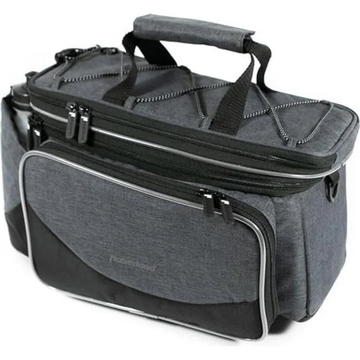 Haberland Flexibag Top Gepäckträgertasche, 20 l Volumen, schwarz, mit Reißverschlussfächern und Trinkflaschenfach, 40 x 24 x 22 cm – Bild 1