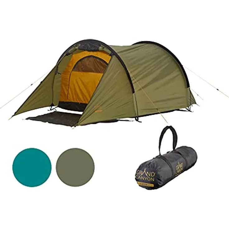 Grand Canyon Robson Zelt - Hochwertiges Oliv Zelt für Unisex – Erwachsene, 330 x 175 x 115 cm