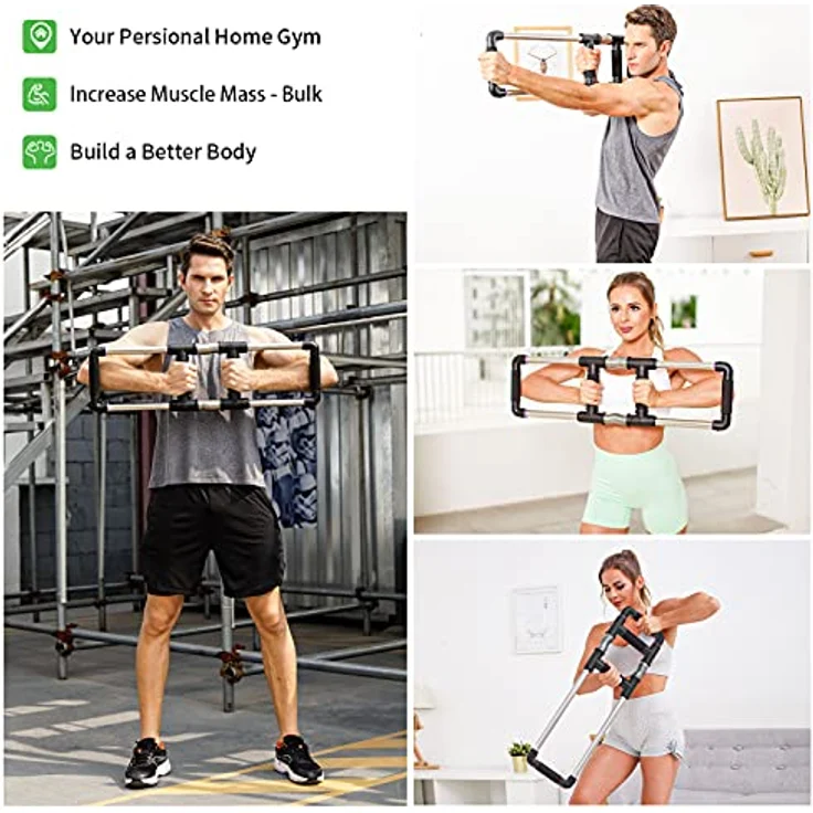 GOFITNESS Push Down Bar Brusttrainer Fitnessgerät für Zuhause - Krafttraining Sportgerät für Brustmuskeln, Arme, Schultern, Bauch, Rücken - Home Gym Equipment Brust Trainingsgerät für Zuhause – Bild 2