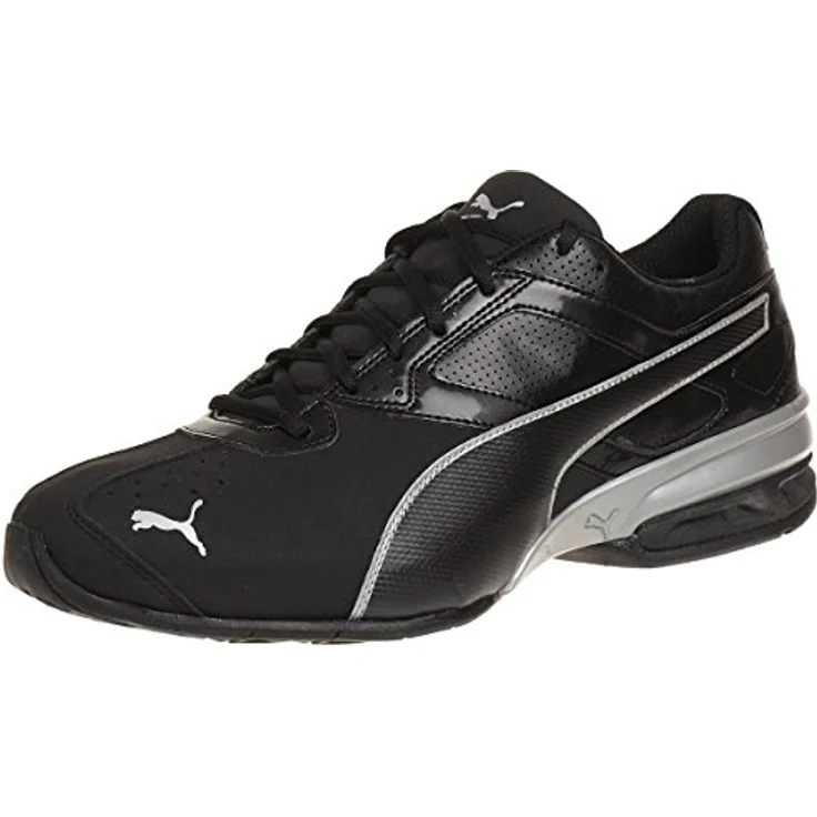 Puma Herren Laufschuhe, Schnürschuhe aus Synthetik, Schwarz, Größe 45, stabiler Blockabsatz 3 cm – Bild 1