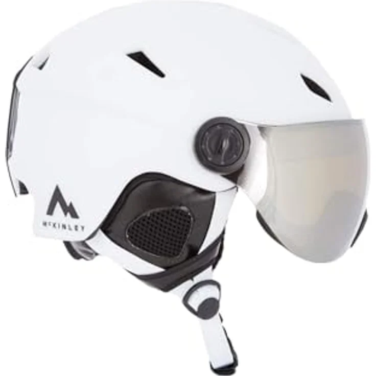 McKinley Herren Pulse S2 Hs-016 Skihelm, White, mit INMOLD-Konstruktion und verspiegelter Scheibe – Bild 2