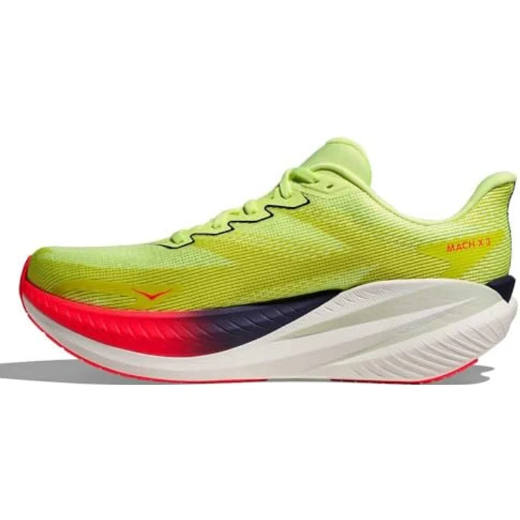 HOKA MACH X 3 Herren Laufschuhe, leichte Wettkampfschuhe mit atmungsaktivem Obermaterial, gelb, EU 43 1/3 – Bild 3