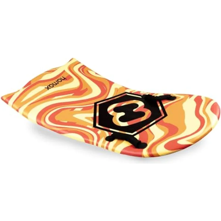 Hamax Mini Surfer, Schneerutscher für Kinder, leichter Kunststoff Schlitten in Orange, kompakt, robust mit praktischen Griffen für Rodelhügel & Winterspaß