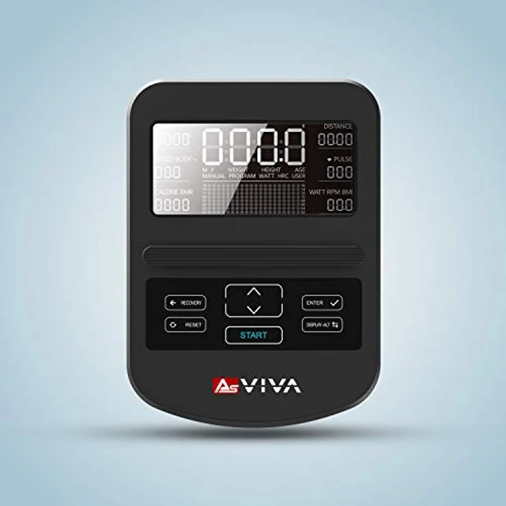 AsVIVA H24 Heimtrainer & Ergometer BT I Hometrainer mit Magnetmotor & Pulsmessung I mit Sportcomputer für Trainingsinfos I Elektronische Widerstandseinstellung | Take-to-Carry-System I inkl. Brustgurt - Preisvergleich – Bild 4