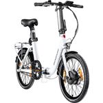 Zündapp ZXT20 E Bike 20 Zoll E Klapprad Tiefeinsteiger 3 Gang 145 - 185 cm, Schwarz, 250 W Radnabenmotor, 36V Akku, faltbar