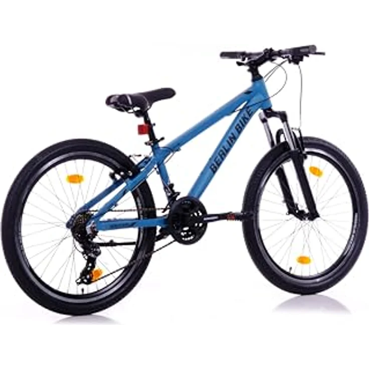 BERLIN BIKE MTB1, Mountainbike 24 Zoll für Kinder mit Shimano 21-Gang-Schaltung, blau – Bild 3