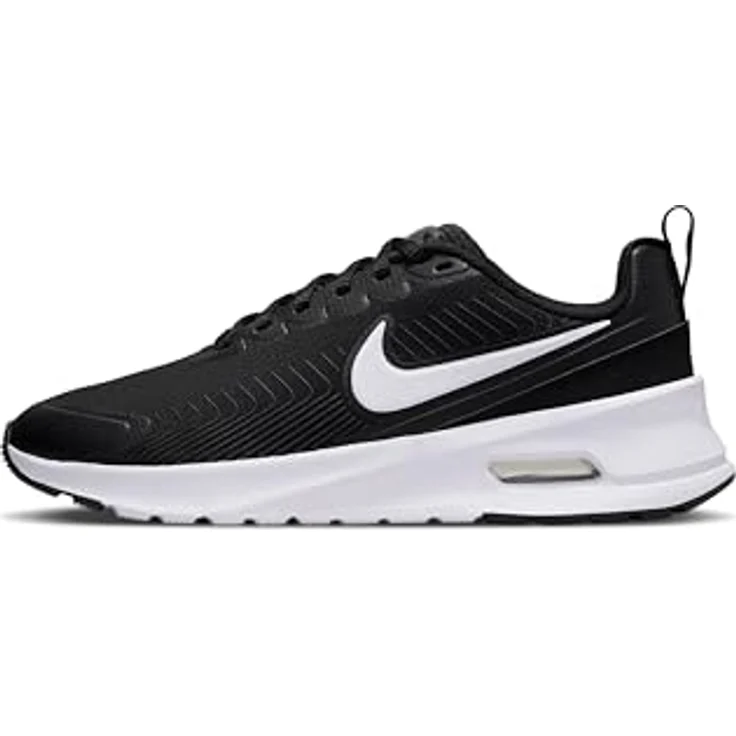 Nike Damen Air Max Nuaxis, Laufschuhe mit sichtbarer Air Max-Dämpfung, flexibles Textil-Obermaterial, schwarz – Bild 1