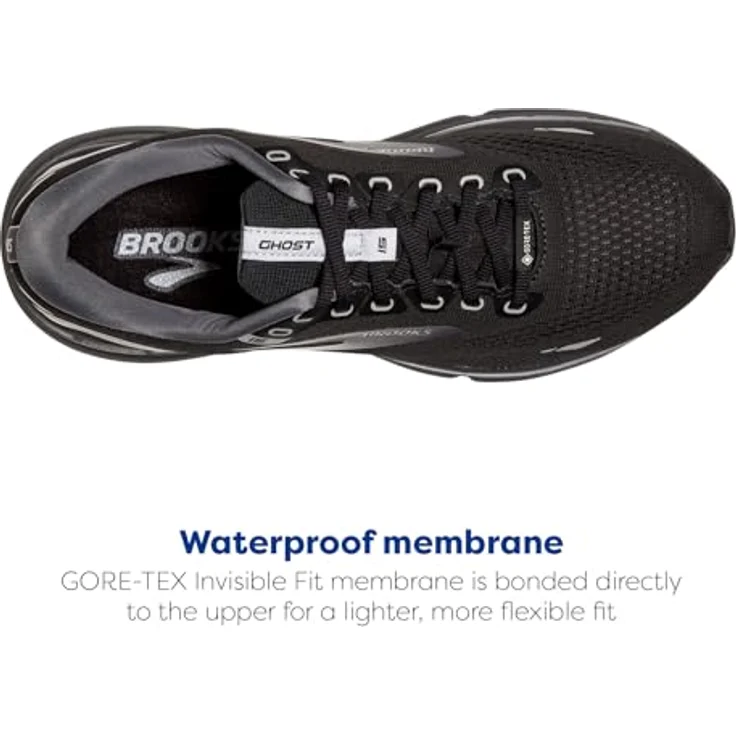BROOKS Ghost 15 GTX, Damen Laufschuhe in schwarz, wasserdicht mit DNA Loft Dämpfung – Bild 4