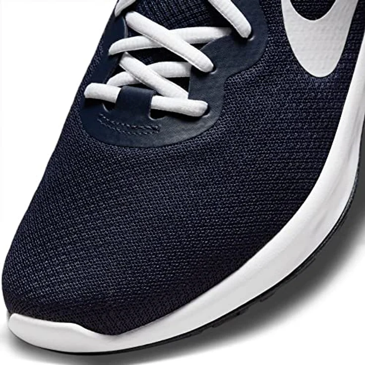 Nike Revolution 6 Next Nature, Laufschuhe mit atmungsaktivem Design und recyceltem Material, blau, Größe 44,5 – Bild 8