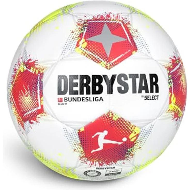 Derbystar Fußball Bundesliga Club TT v25 25/26, Trainingsball mit Dual Bonded Technologie, FIFA BASIC-APPROVED, strapazierfähig, glänzendes PU Material – Bild 3